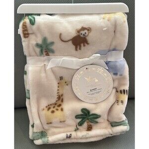 Adirondack Baby Blanket Safari Tiger Giraffe Elephant Alligator Unisex NEW
